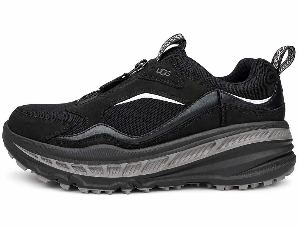 UGG CA805 Zip Mesh Men’s Sneakers Black Chunky Platform Zip Up Shoes Size 9 New